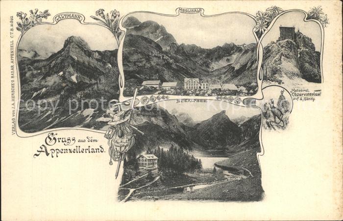 Appenzell IR Seealpsee Altmann Meglisalp