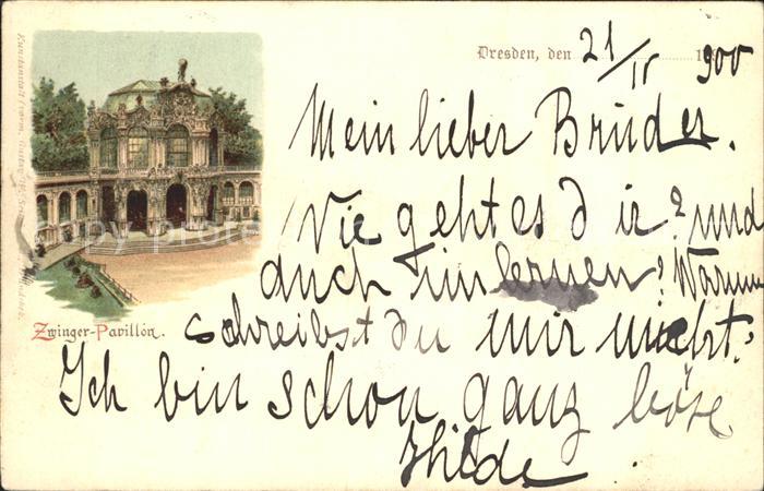 DRESDEN Elbe Zwinger- Pavillon