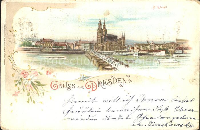 DRESDEN Elbe Altstadt