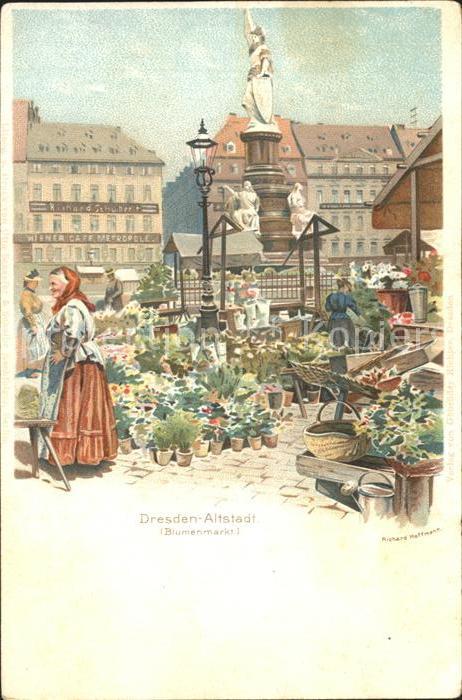 DRESDEN Elbe Brunnenmarkt