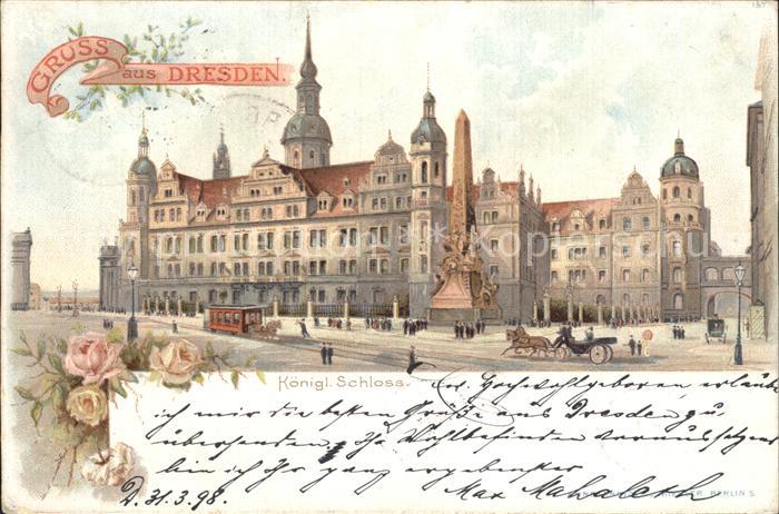 DRESDEN Elbe Koenigliches Schloss