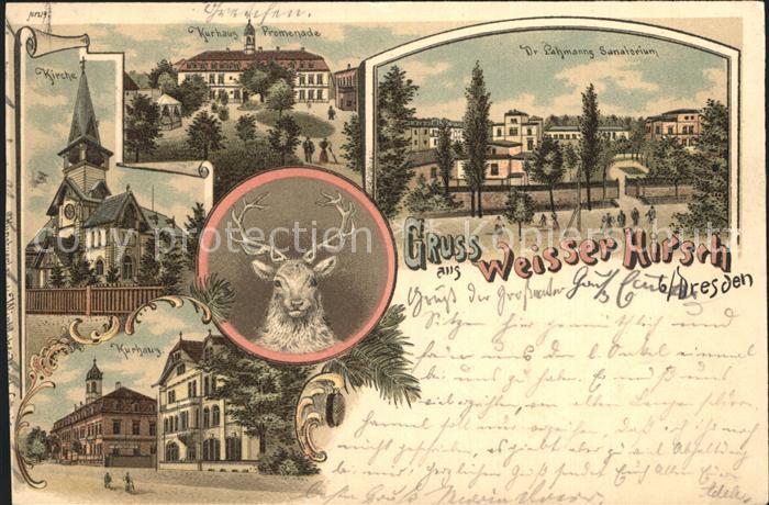 DRESDEN Elbe Kirche Kurhaus Weisser Hirsch