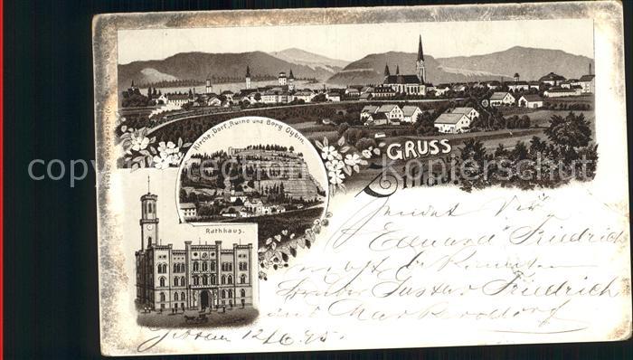 Zittau Rathaus Kirche Dorf Ruine Burgtor Berg Oybin