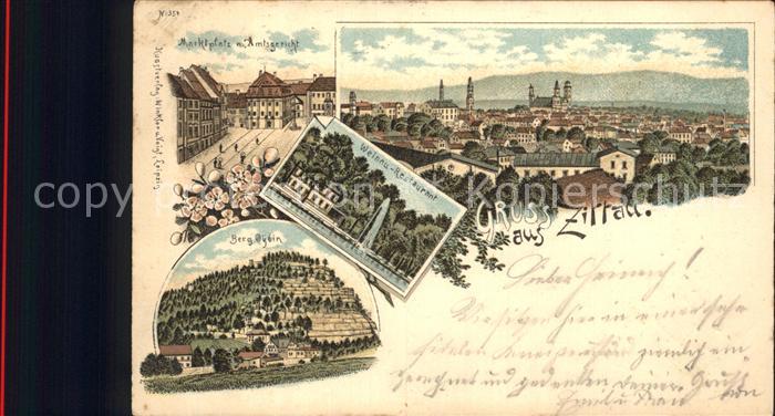 Zittau Marktplatz und Amtsgericht Berg Oybin Weinau Restaurant Gesamtansicht