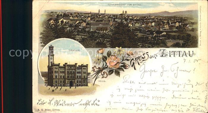 Zittau Totalansicht Rathaus
