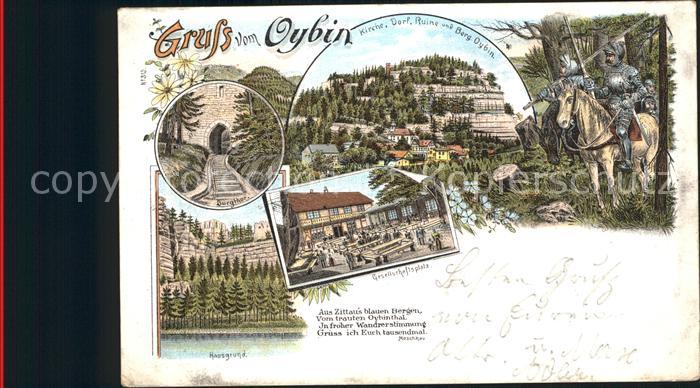 Oybin Sachsen Burgtor Hausgrund Kirche Dorf Ruine Berg Oybin