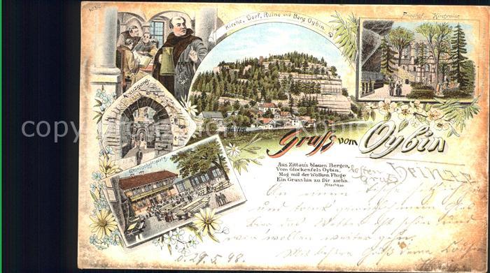 Oybin Sachsen Burgtor Hausgrund Kirche Dorf Ruine Berg Oybin