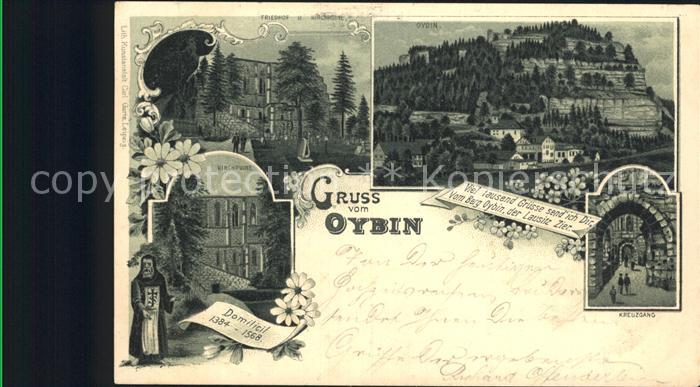 Oybin Sachsen Kirchruine der Berg Kreuzgang