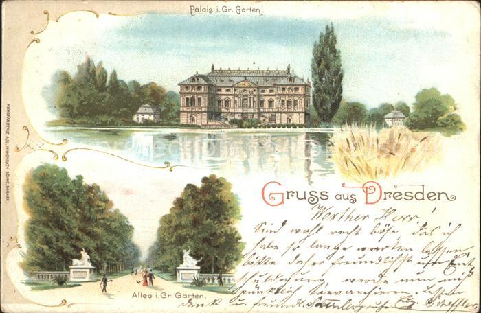 DRESDEN Elbe Palais im Grossen Garten