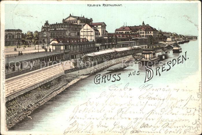 DRESDEN Elbe Helbig`s Restaurant
