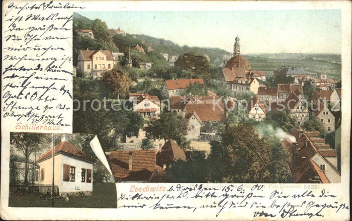 Loschwitz Schillerhaus Stadtansicht
