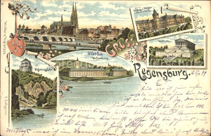 REGENSBURG Bayern Befreiungshalle Schloss Thurn und Taxis Walhalla