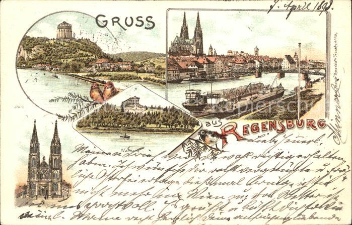 REGENSBURG Bayern Befreiungshalle Dom Walhalla