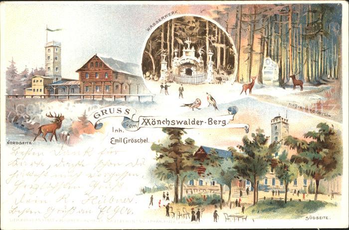 Moenchswalder Berg Norseite Bismarckstein Suedseite