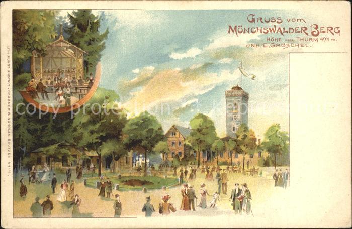 Moenchswalder Berg Gaststaette mit Aussichtsturm