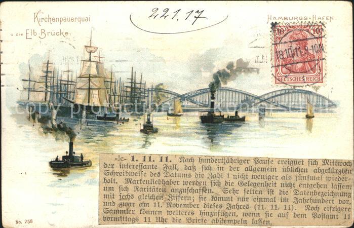 Bruecken Bridges Ponts Elbbrücke Kirchenpauerquai Hamburg Hafe