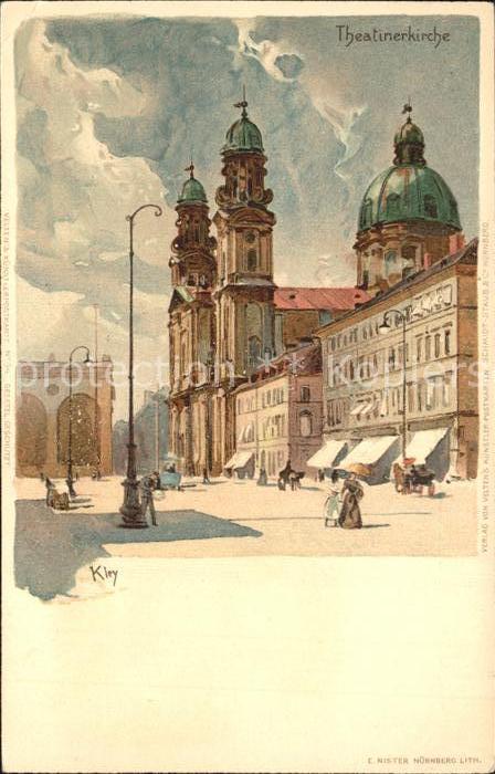 Kley Muenchen Theatinerkirche