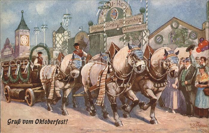 Schlemo E Oktoberfest Brauerei-Festgespann