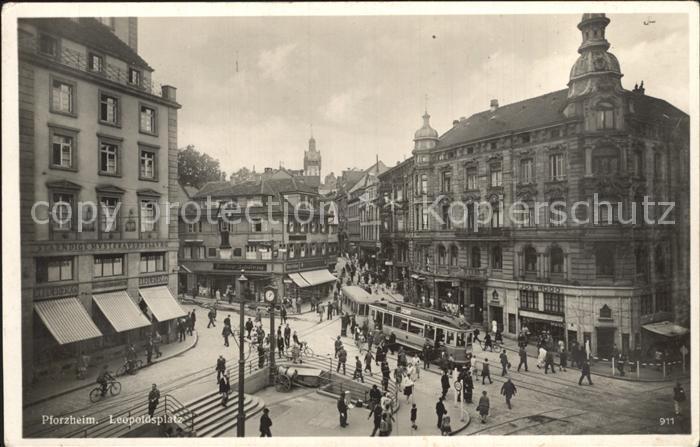 Strassenbahn Pforzheim Leopoldsplatz