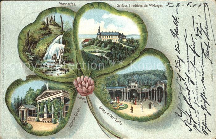 Kleeblatt-Litho E. Schlemo Schloss Friedrichstein Wildu