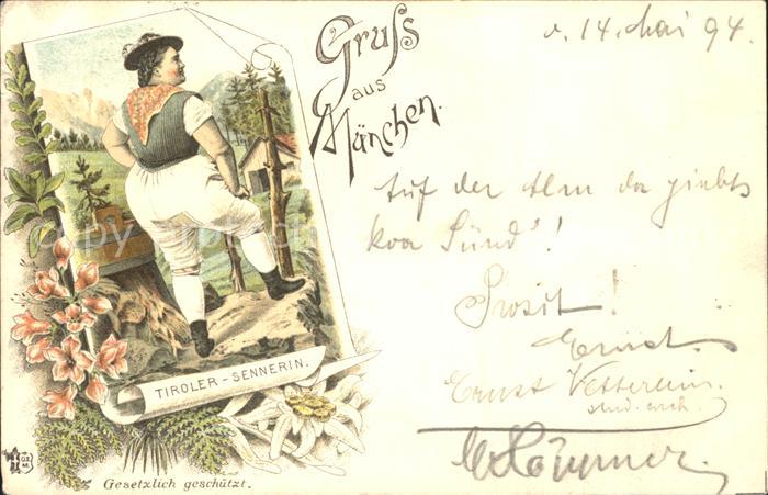 Sennerei Tiroler-Sennerin Edelweiss München Lith