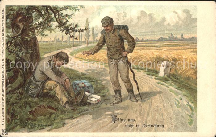 Doecker E. Wanderung Gebet Fuehre uns nicht in Versuchung Litho