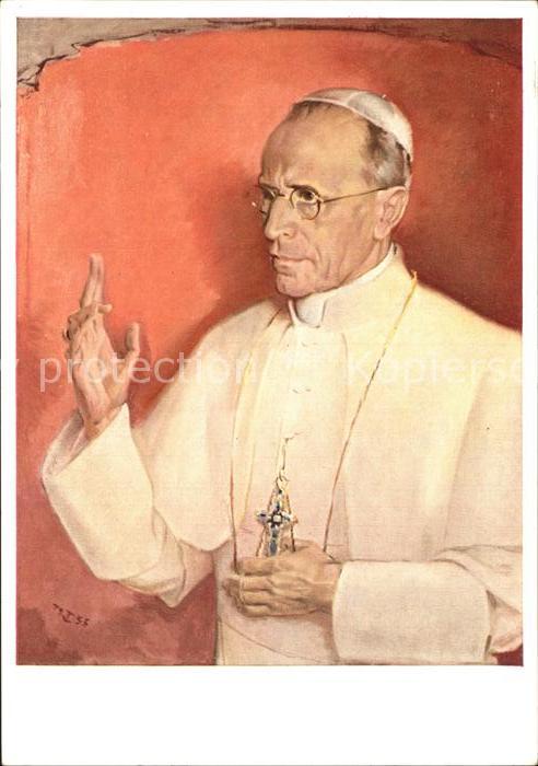 Papst Pius XII oelgemaelde Bernd Terhorst