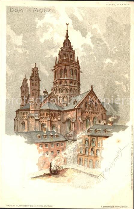 Schmohl P. Mainz Dom Litho
