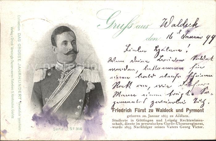 Adel Hessen Friedrich Fuerst zu Waldeck-Pyrmont