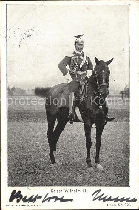 Wilhelm II Uniform Pferd