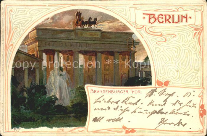 Brandenburgertor Berlin Litho