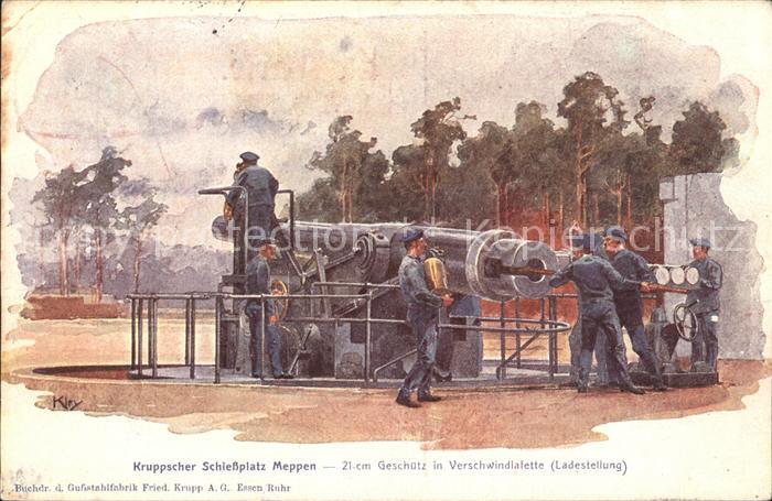 Kley Kruppscher Schiessplatz Meppen Geschütz