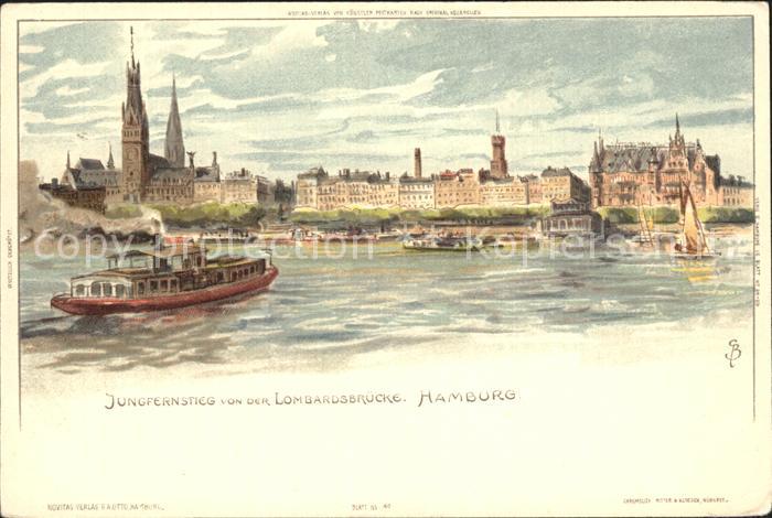 Biese Carl Karl Hamburg Jungfernstieg Lombardsbruecke