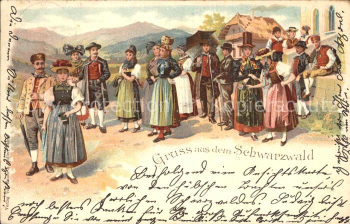Trachten Schwarzwald Litho