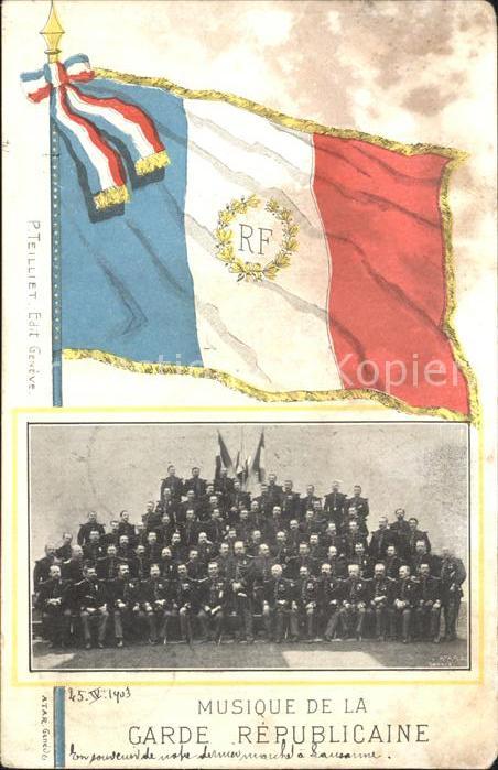 Leibgarde Wache Garde republicaine Musique Frankreich F