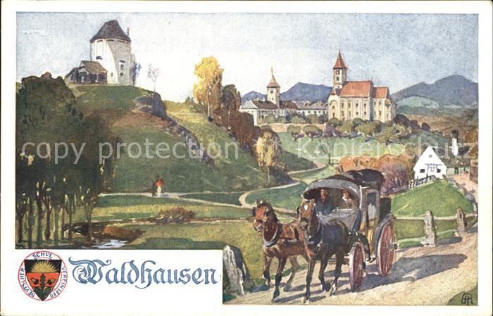 Verlag Schulverein Nr. 284 Waldhausen Pferdekutsche