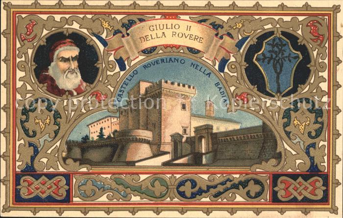Religion Papa Giulio II della Rovere Castello Roveriano Badia Greca Grottaferrat