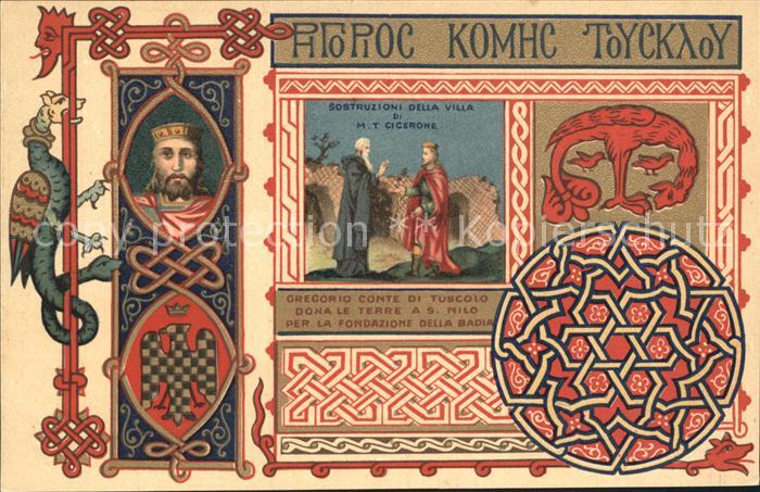 Religion Gregorio Conte di Tuscolo S. Nilo Donazione Fondazione Badia Greca Grot