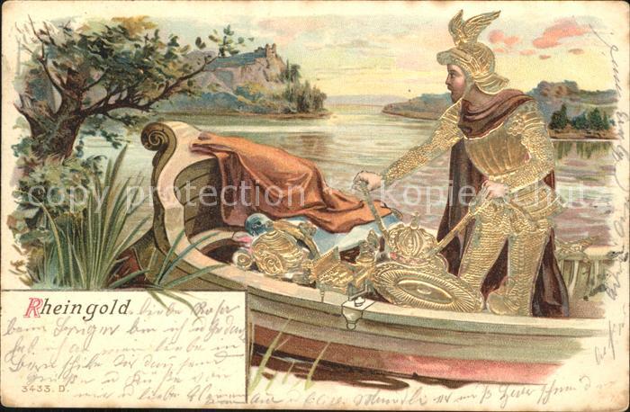 Wagner Richard Komponist Das Rheingold Litho