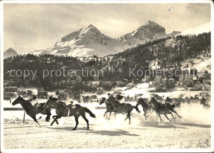 Pferdesport Pferderennen Reitsport St. Moritz Piz Albana Piz Julier