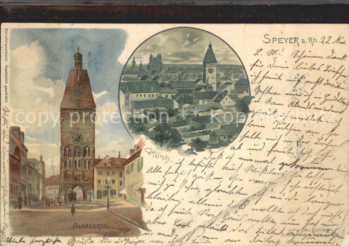 Muench C. Speyer Altpoertel Litho