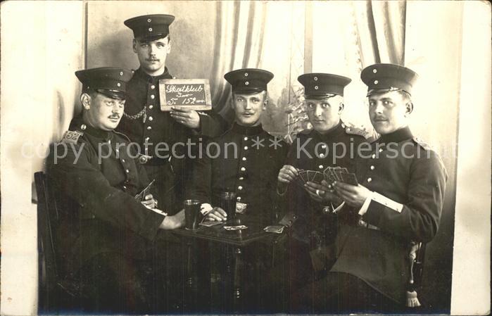 Militaria Kartenspiel Skatclub 5. 152 Soldaten