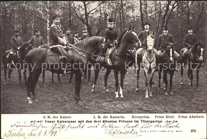 Adel Preussen Wilhelm II. Kaiserin Auguste Viktoria P