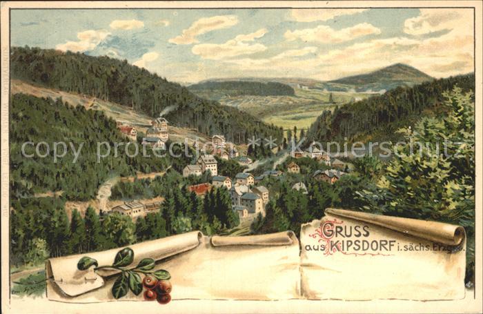 Kipsdorf Panorama Kuenstlerkarte