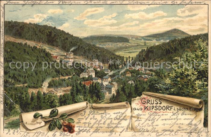 Kipsdorf Panorama Kuenstlerkarte
