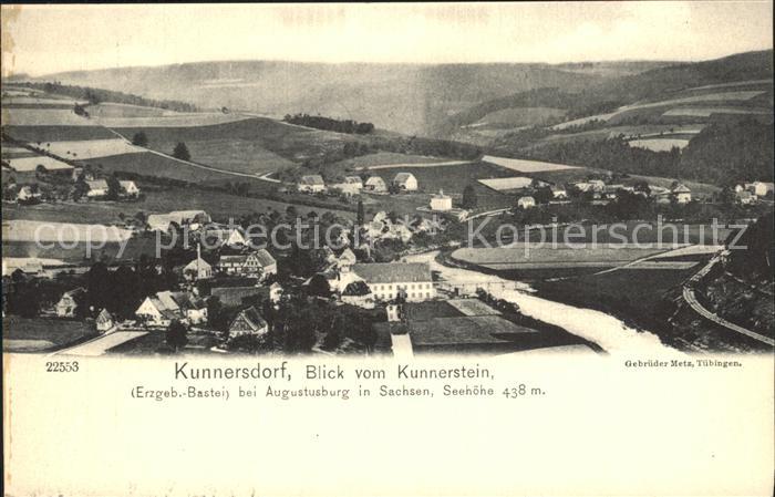 Kunnersdorf Augustusburg Panorama Blick vom Kunnerstein Reichspost
