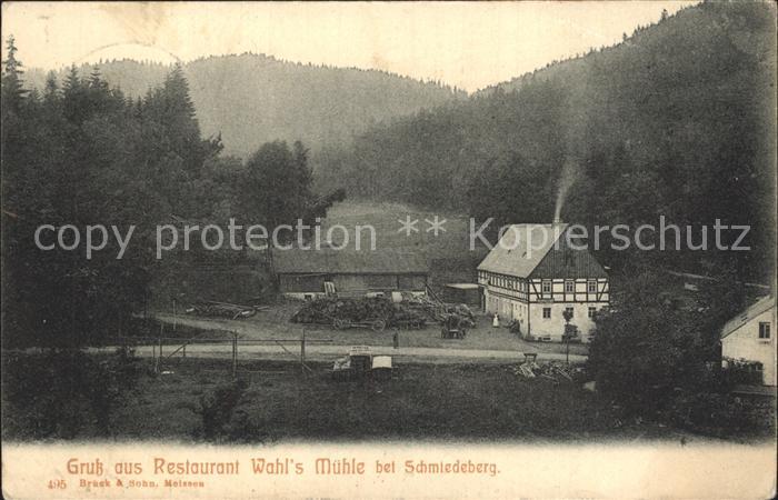 Schmiedeberg Dippoldiswalde Restaurant Wahls Muehle
