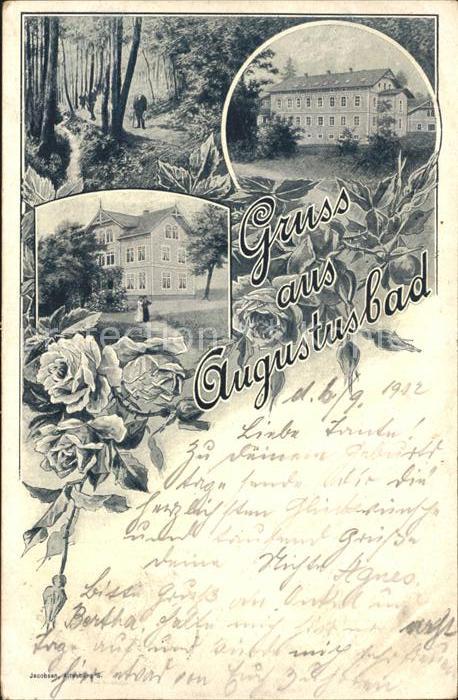 Augustusbad-Liegau Kurhaus Waldpartie Blumen