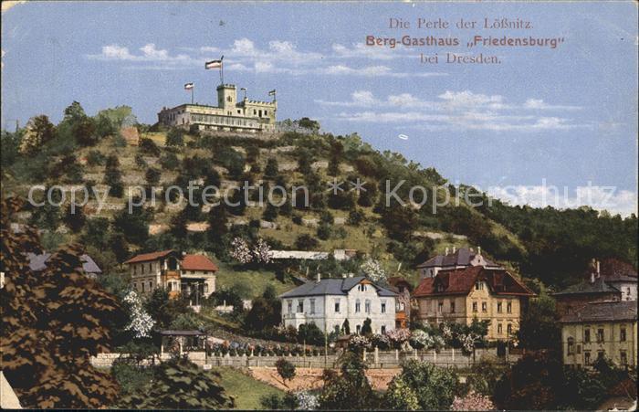 Radebeul Berggasthaus Friedensburg Perle der Loessnitz