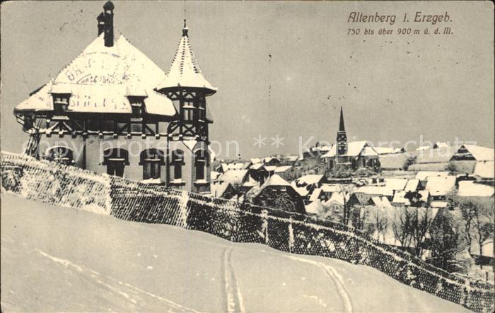 Altenberg Erzgebirge Teilansicht im Winter